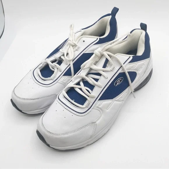 Dr Scholls Men's White and Blue Athletic Sneakers Shoes Size 13.W - Picture 4 of 10